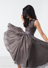 Load image into Gallery viewer, Voile Dress in Grey Pearl