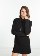 Load image into Gallery viewer, Fleece Jersey Dress in Black