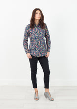 Load image into Gallery viewer, Long Sleeve Blouse in Black/Floral